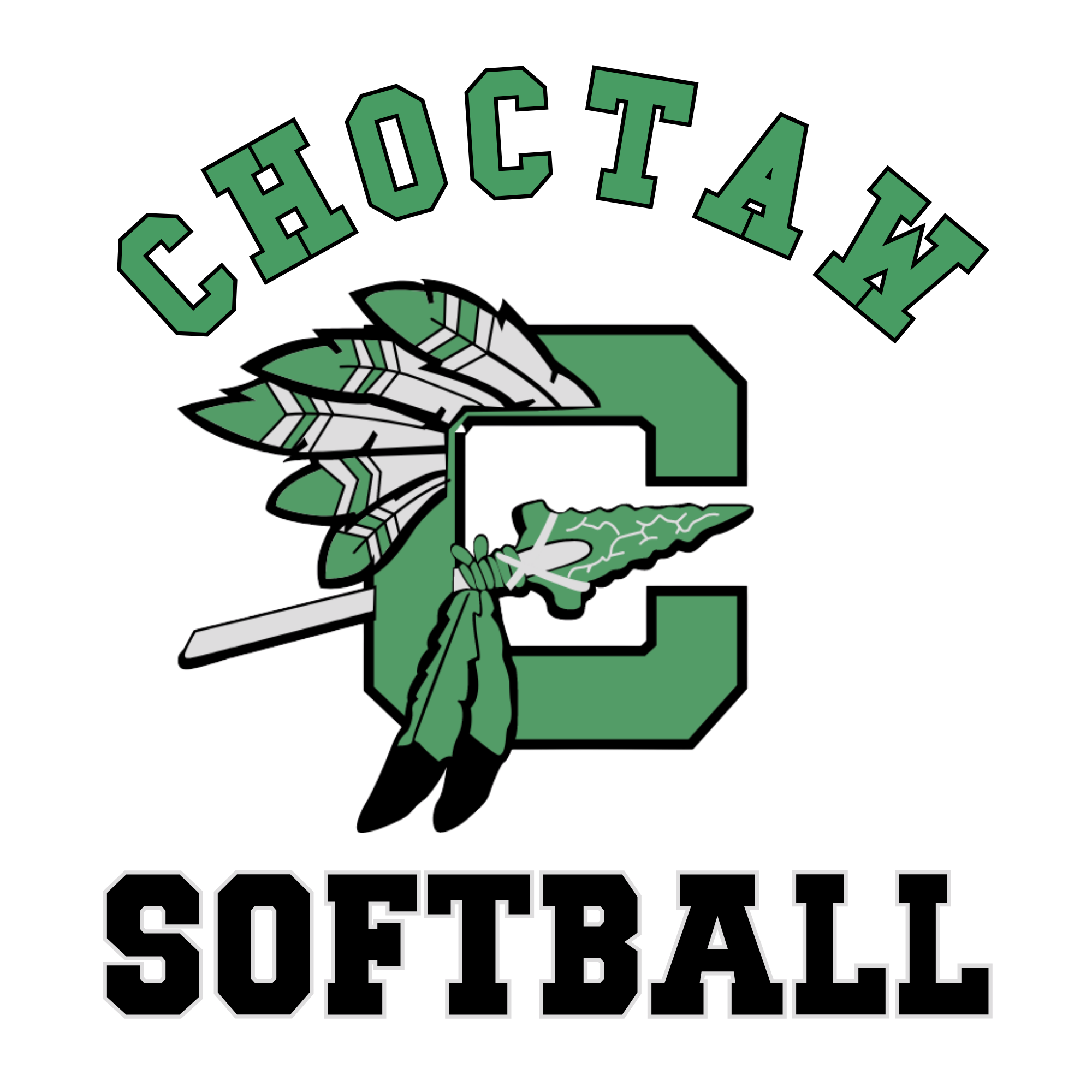 Choctaw Softball Logo